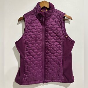 L.L. BEAN Fuchsia Quilted Outdoor Athleisure Spring Vest Size M